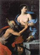 Giovanni Domenico Cerrini CaritaRomana oil painting